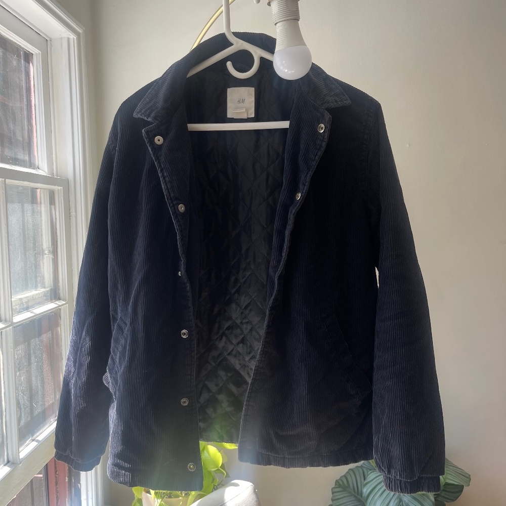 H&M - Navy corduroy jacket